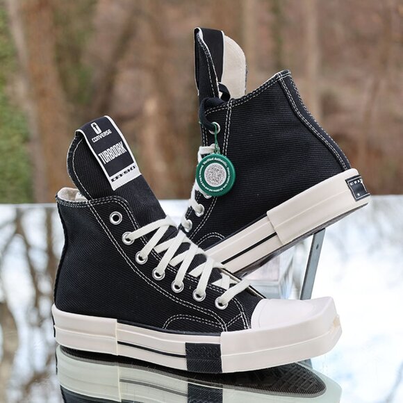 Converse Rick Owens x TURBODRK Chuck 70 Hi Black Canvas - Picture 6 of 14